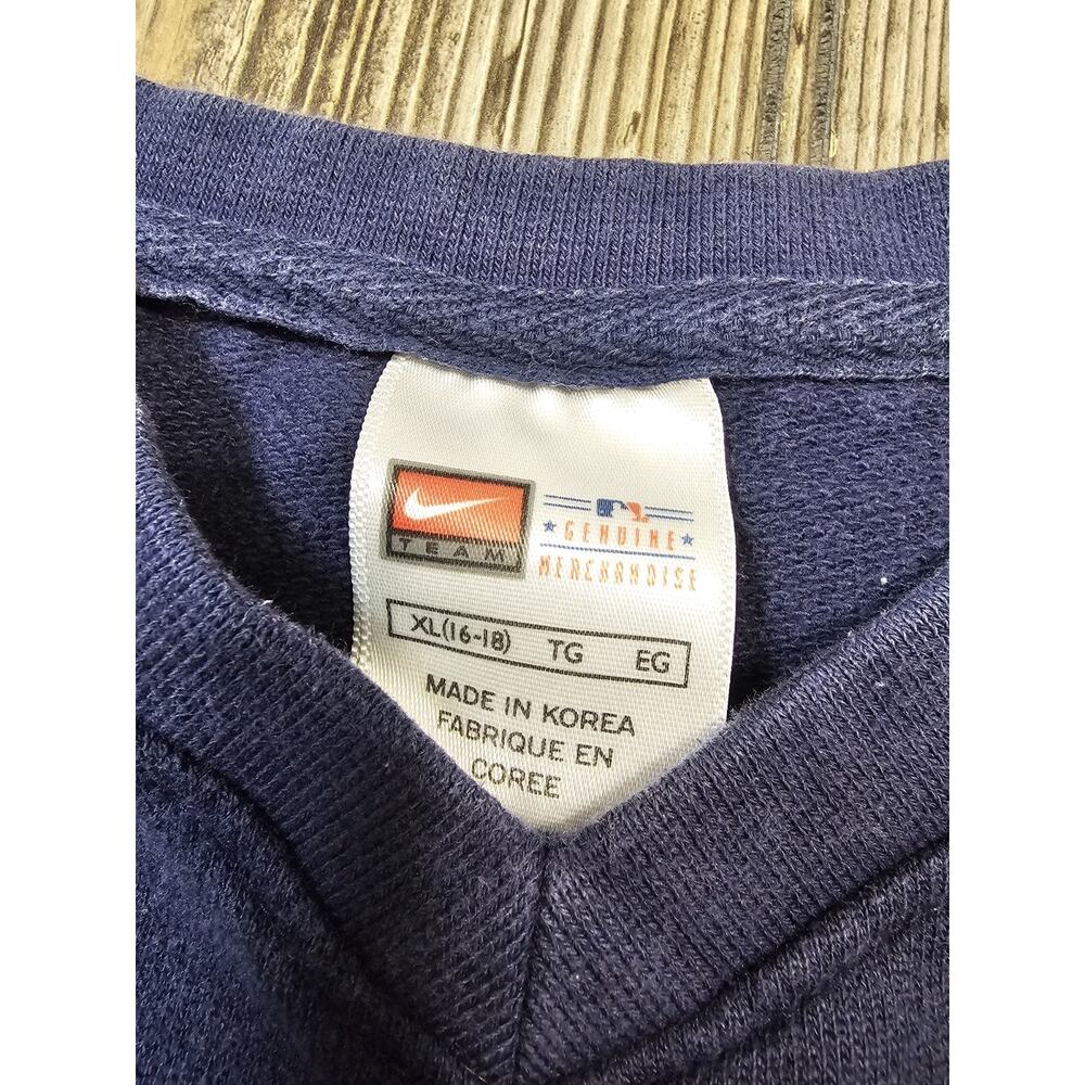 Vintage Nike Minnesota Twins Center Swoosh V Neck Sweatshirt Womens Sz XL Fade - Picture 3 of 6